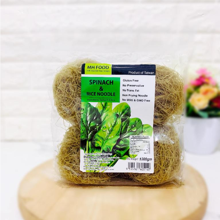 

MH Food Gluten free Spinach & Rice Noodle / Bihun 200g