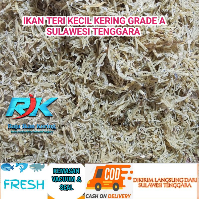 

Ikan Teri Kecil Kering 1kg Terbaik & Termurah Asli Sulawesi Tenggara