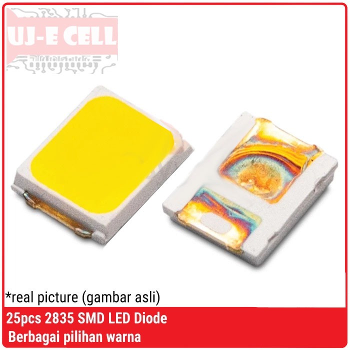 2X LED SMD 2835 Putih Hangat 2835 SMD LED Diode