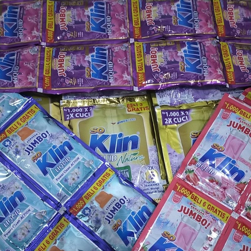 SOKLIN CAIR JUMBO (14 SACHET) / 1 RENCENG ISI 14 SACHET
