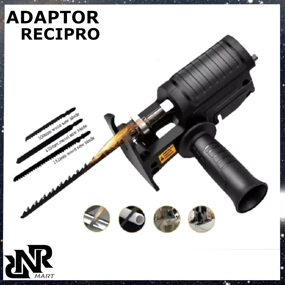 Adapter Reciprocating Jigsaw Adapter Bor Ke Gergaji Tambahan Jig Saw Mesin Bor Tangan Gergaji Konekt