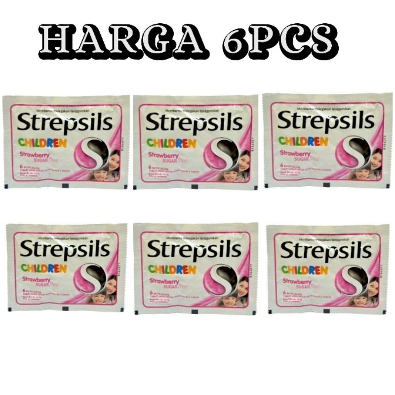 

Strepsils Children 6+ Isi 6s x 6 Pack [ 36 Butir ] - Permen Pelega Tenggorokan Untuk Anak Anak