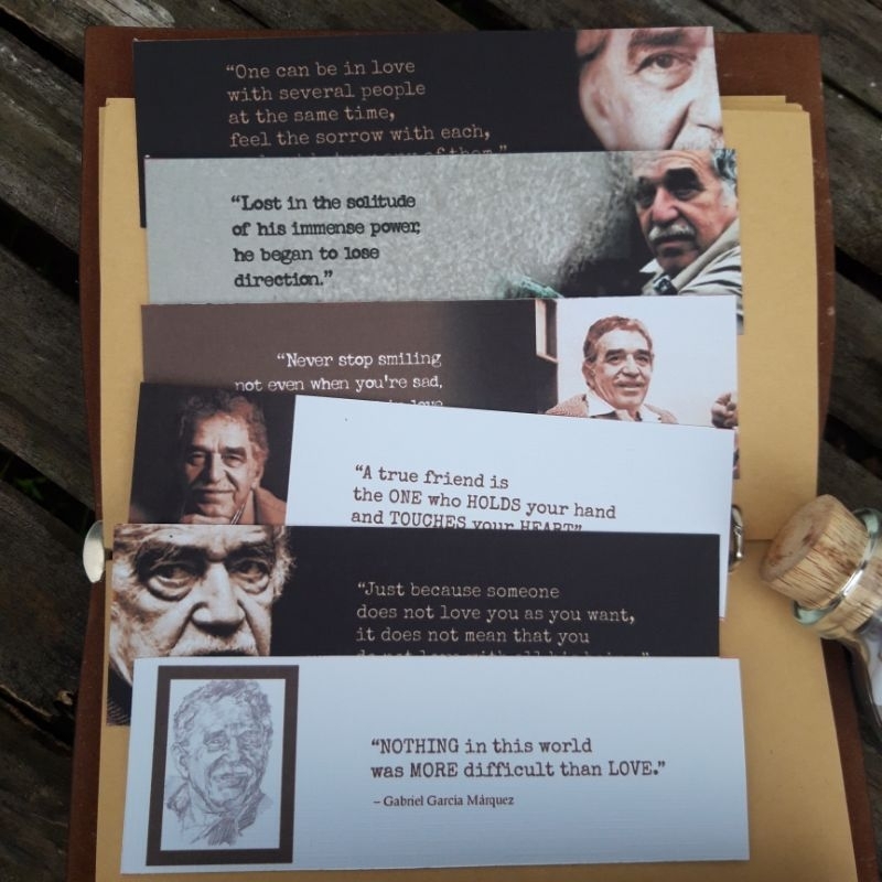 Quotes Sastra Edisi Gabo Bookmark Pembatas Buku
