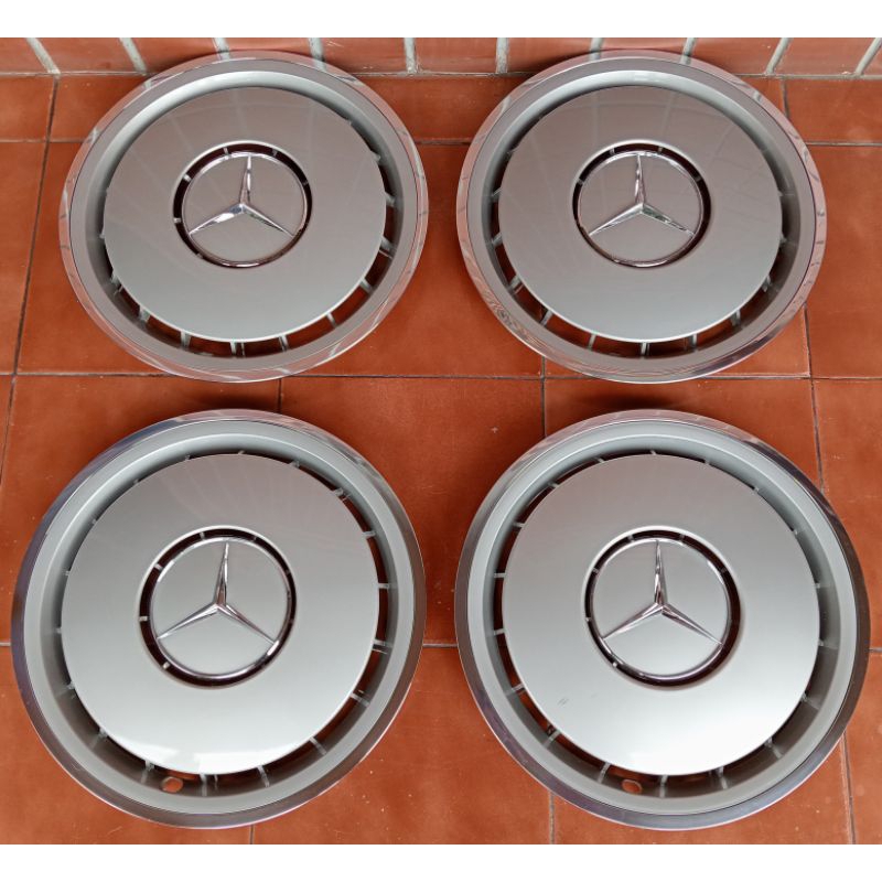 Dop Velg Mercy W124 List Chrome Original R15 OEM Ori Part Number Ring 15 Mulus Seperti Baru 200E 230