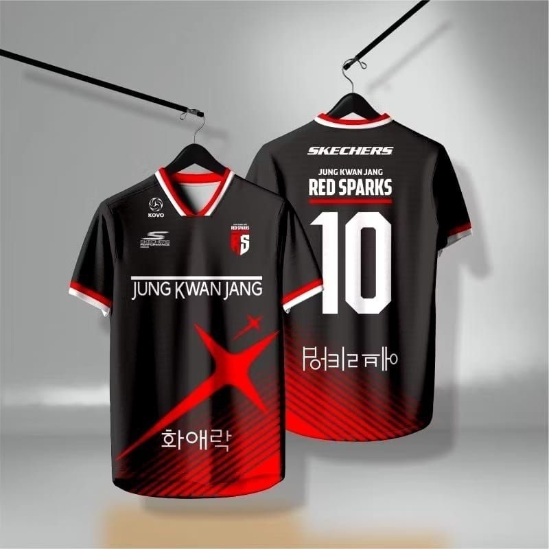 JERSEY VOLY RED SPARK GRATIS NAMA DAN NOMOR PUNGGUNG