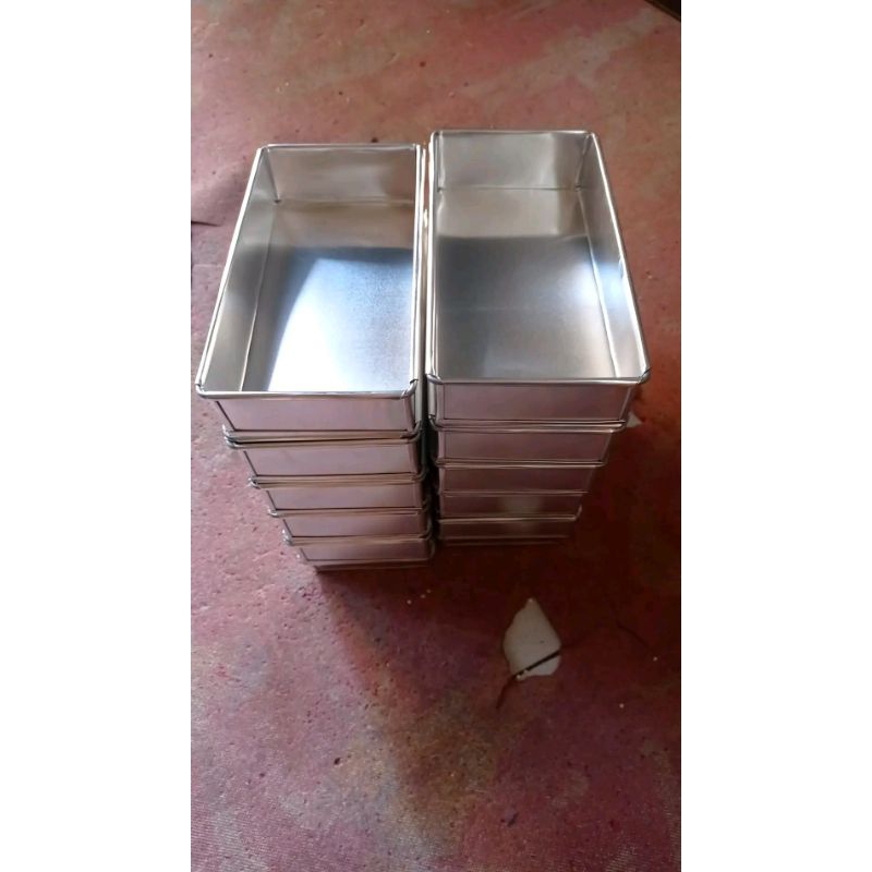 Cetakan kue brownies uk 20x10x5/loyang bolu/cetakan kue persegi panjang