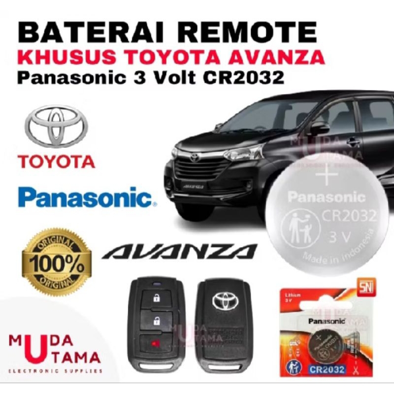 BATERAI REMOT MOBIL KHUSUS TOYOTA AVANZA ORIGINAL