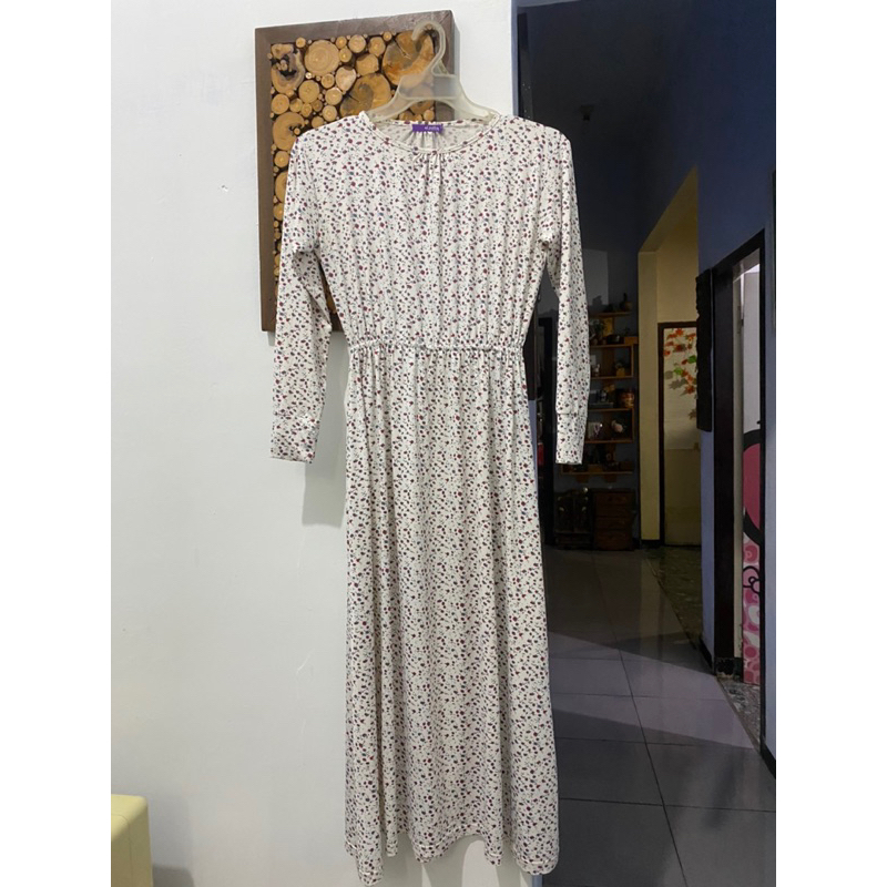 Preloved Dress Gamis Inner Elzatta Putih
