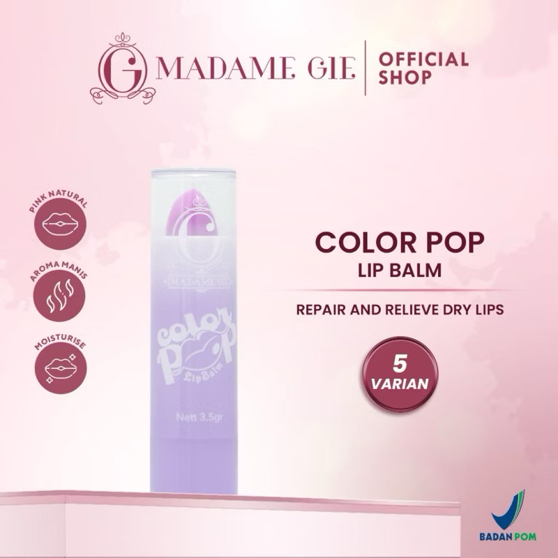 Madame Gie Color Pop Lip Balm / Madame gie lip balm / Madame gie lipbalm