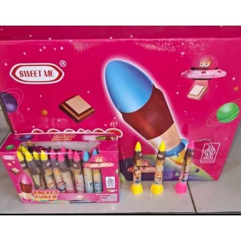 

sweet me Permen cokelat pasta karakter rocket unik seru