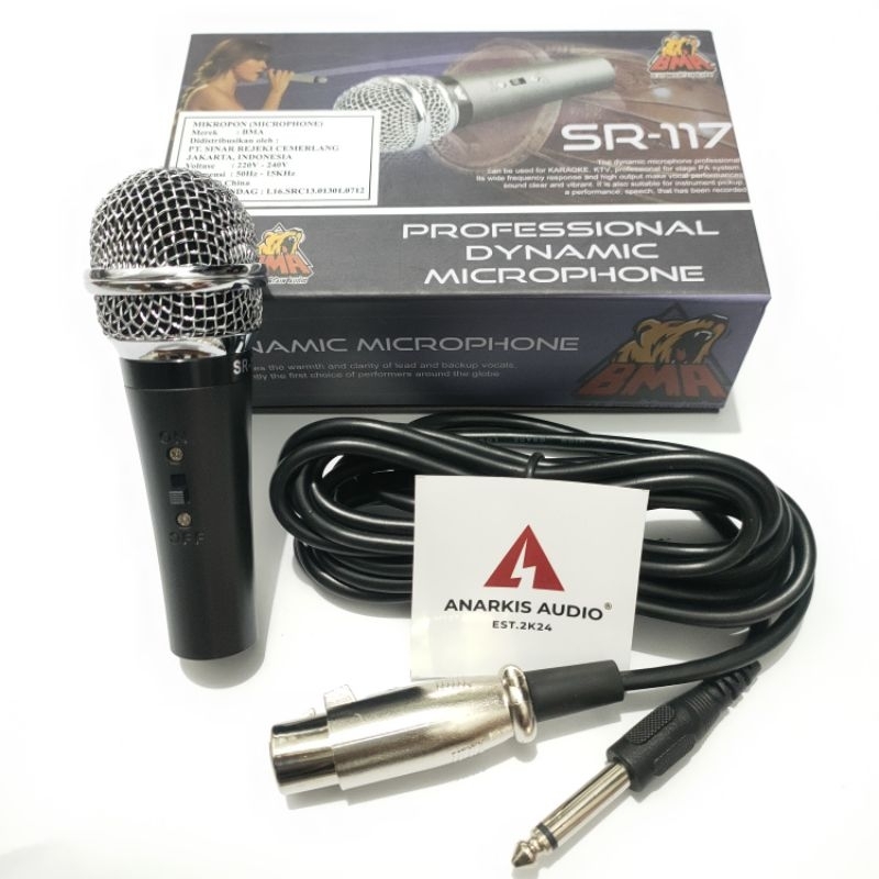 MICROFON BMA SR-117 MIC KABEL BMA SR-117 MIC DUT KENDANG