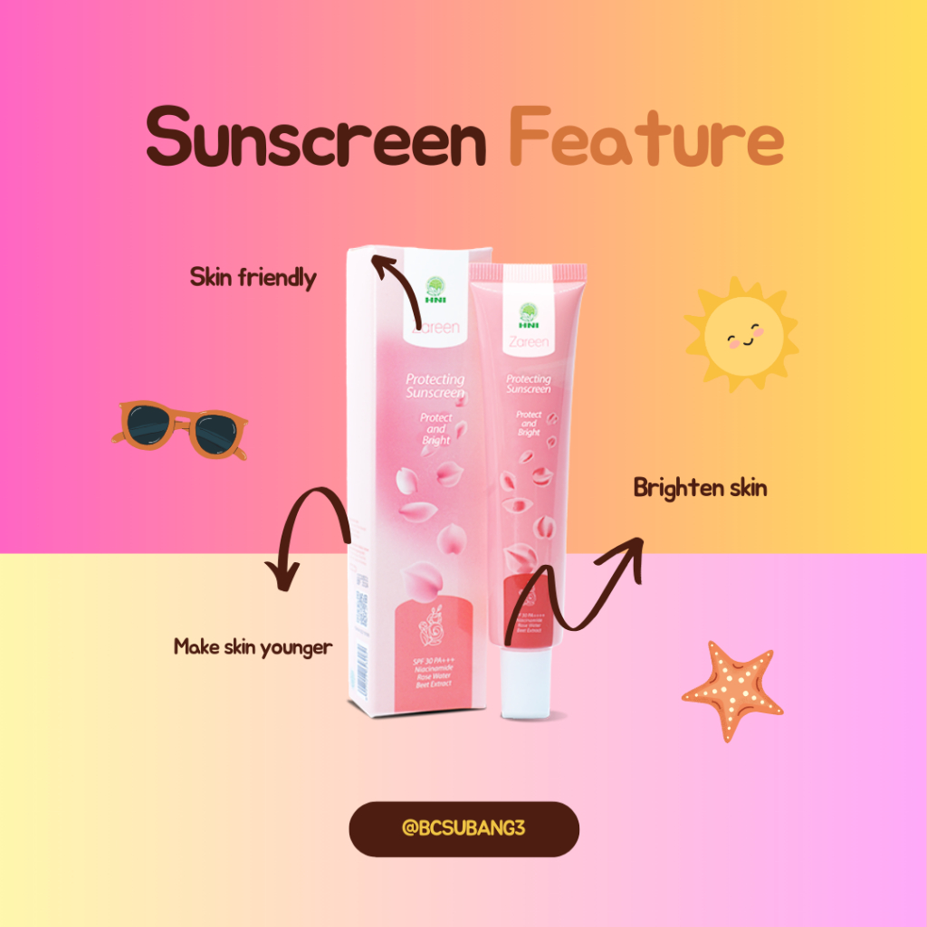 Zareen sunscreen skincare | HNI HPAI