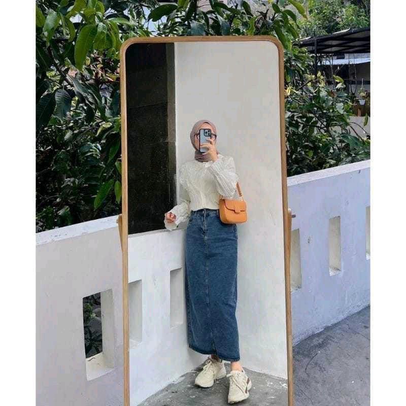 Rok jeans Theana// Style Korea//Rok Jeans kekinian