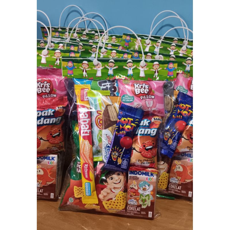 Plastik Snack Ultah Custom Uk 20x30 cm / Bingkisan Snack / Bingkisan Ulang Tahun Anak