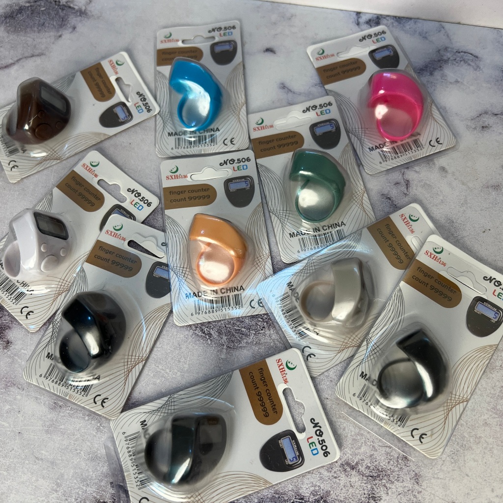 Tasbih Digital Led Ring Tasbih Digital Led Mini Tasbih Cantik Modern Alat Hitung Dzikir Alat Ibadah 