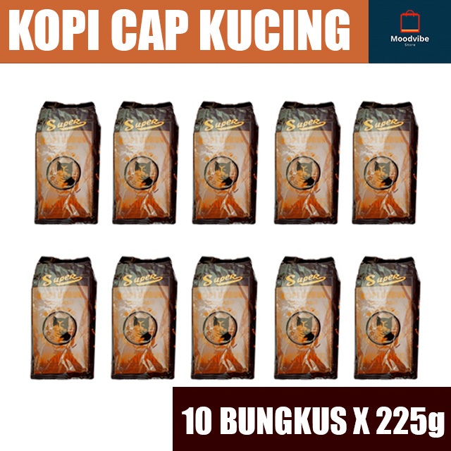 

Kopi Cap Kucing 225g X 10 Bungkus