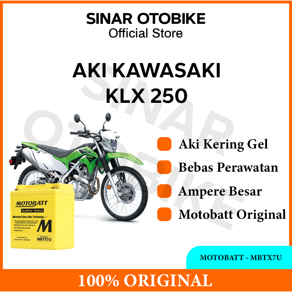 AKI KLX 250 MOTOBATT - MBTX7U