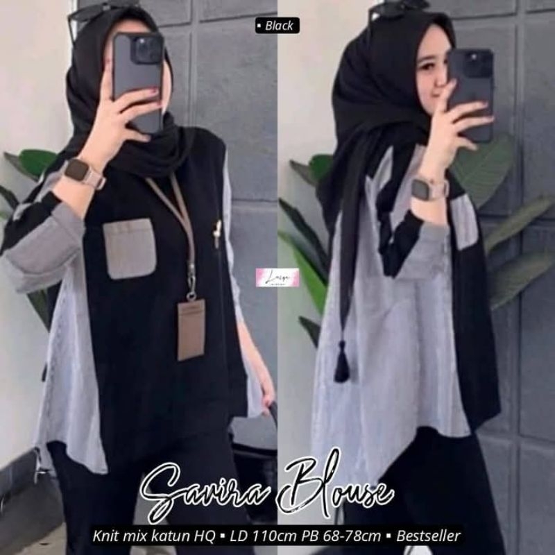 SERBA BLOUSE HITAM