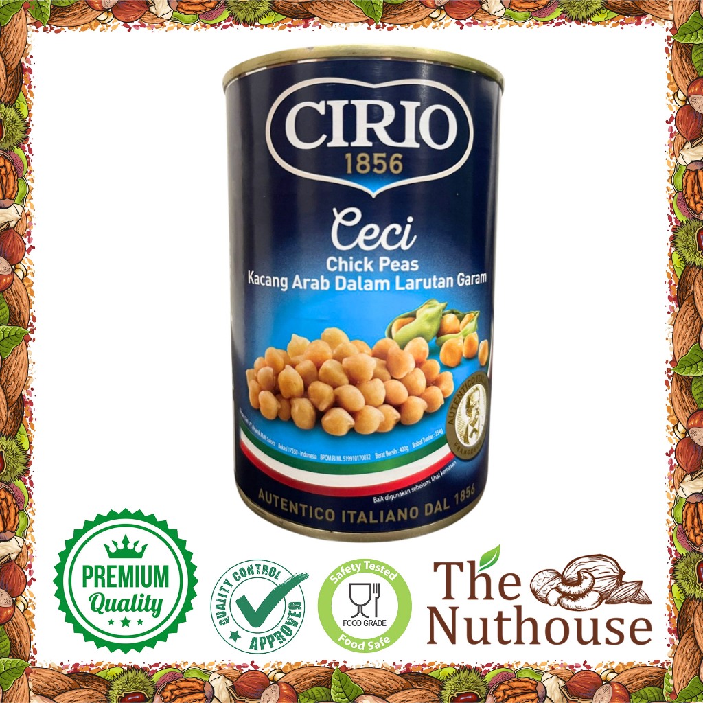Cirio Ceci Chickpeas / Kacang Arab Dalam Larutan Garam Kaleng 400gr
