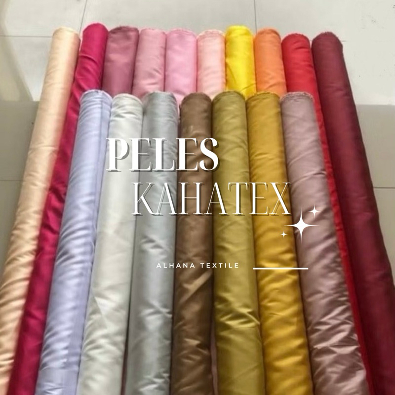 Kain Peles Kahatex/Habutae Kahatex/Abutai/Bahan Dekorasi/Backdrop/Souvenir Pernikahan/Furing By Alha