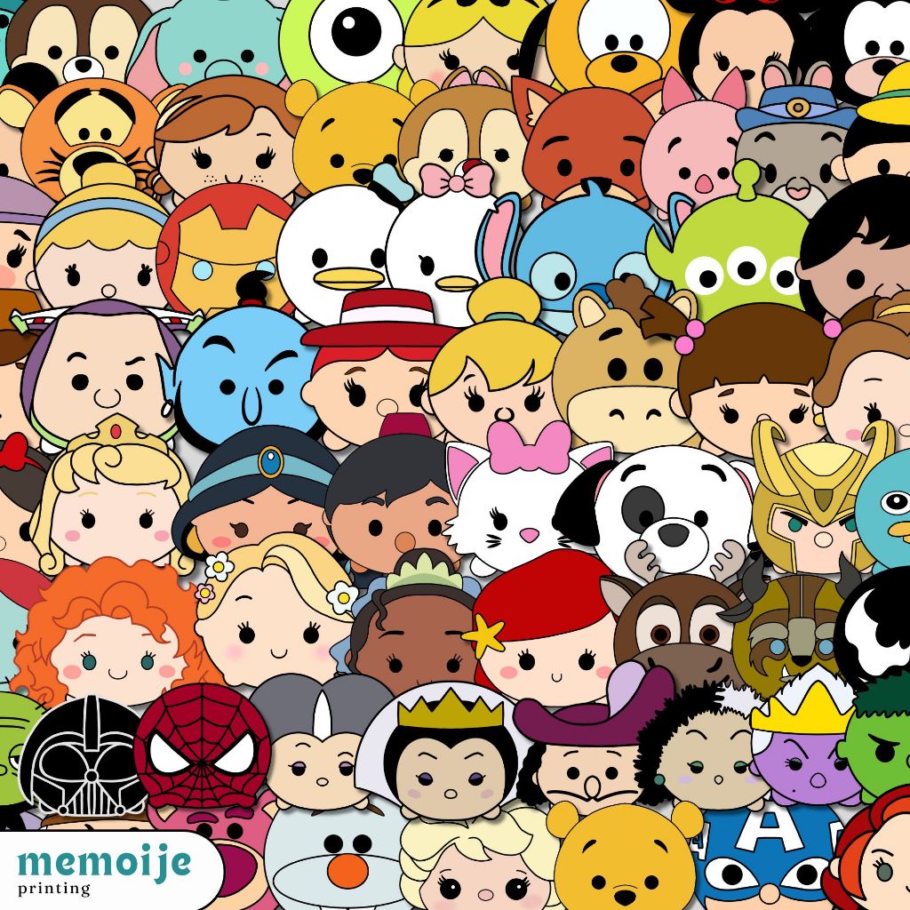 

(60+PCS) Stiker Tsum Tsum Disney Cute Vinyl Waterproof – Sticker Lucu untuk Laptop, Helm, HP, Motor