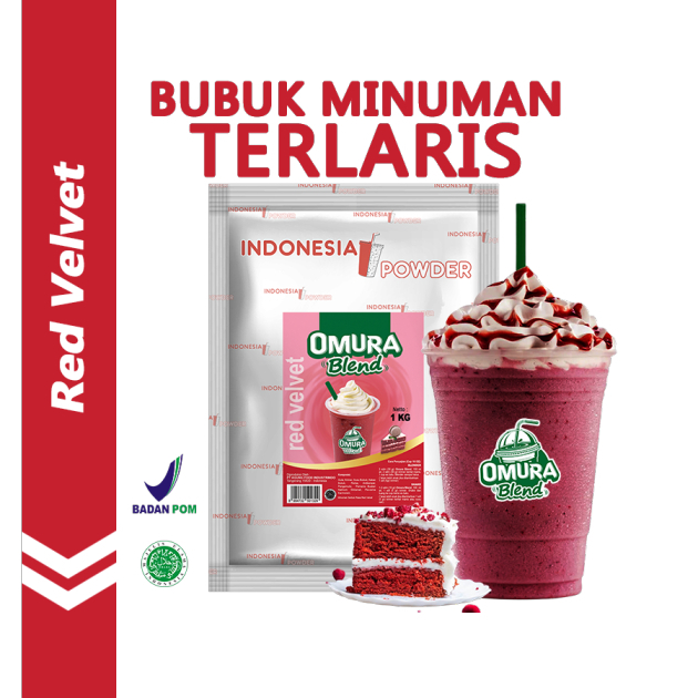 

OMURA Blend Bubuk Minuman Premium Rasa Red Velvet Powder Drink 1 Kg Omura Powder