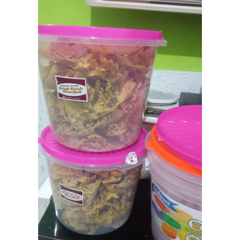 

Peyek Kacang / Udang Rebon / MIX kemasan Toples 5 Liter