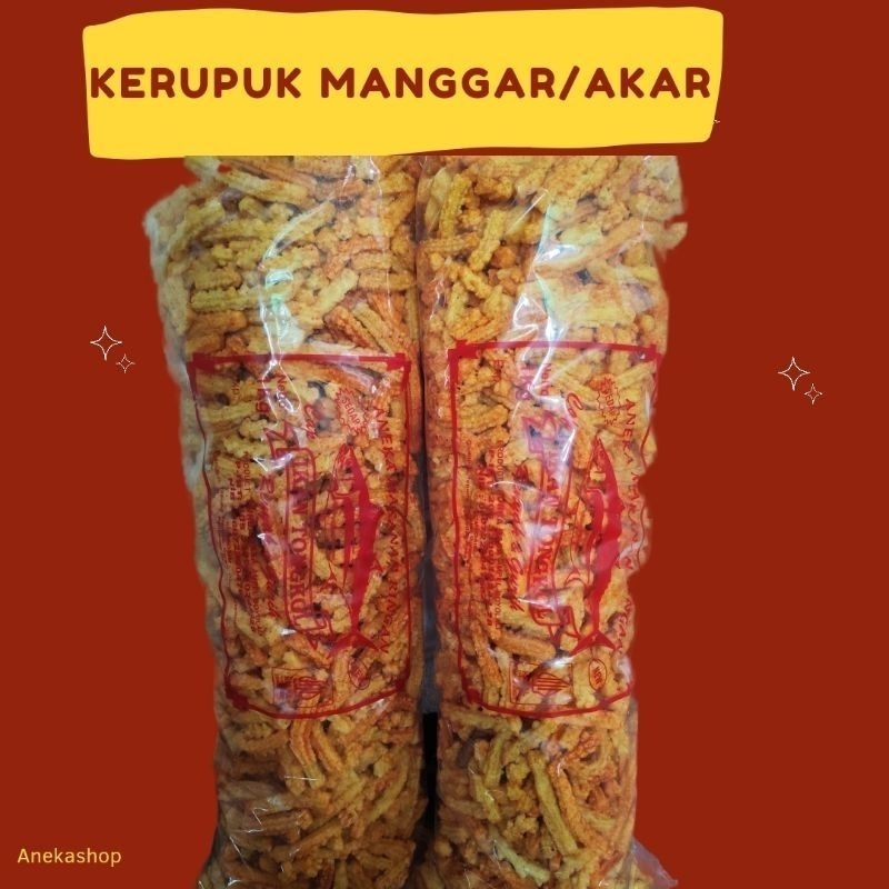 

kerupuk Manggar pedas 1kg/ kerupuk akar Manggar 1bal/kerupuk akar kelapa/kerupuk Manggar pedas manis
