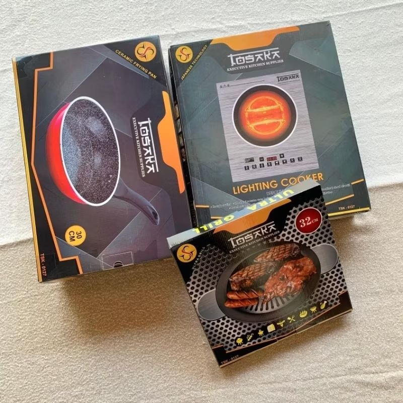 Tosaka Kitchen Supplies - Teflon, Grill Pan, Lighting Cooker