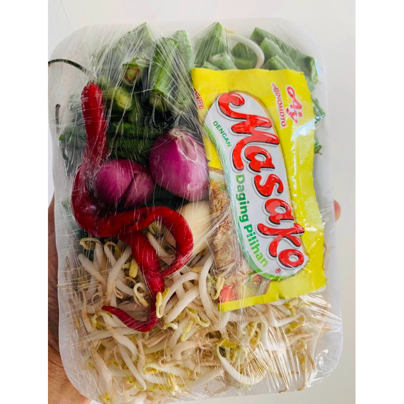 

sayur pack kacang+ tauge+bumbu
