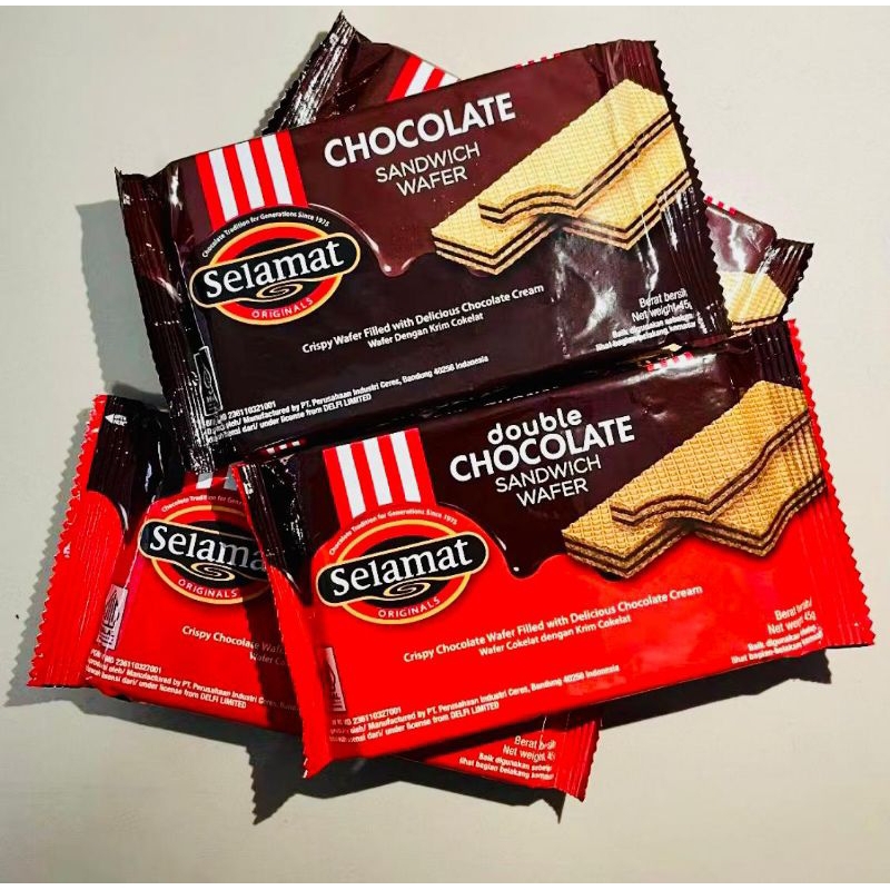 

SELAMAT WAFER CHOCOLATE SANDWICH 45GR ( 1 PCS ) | WAFER COKLAT