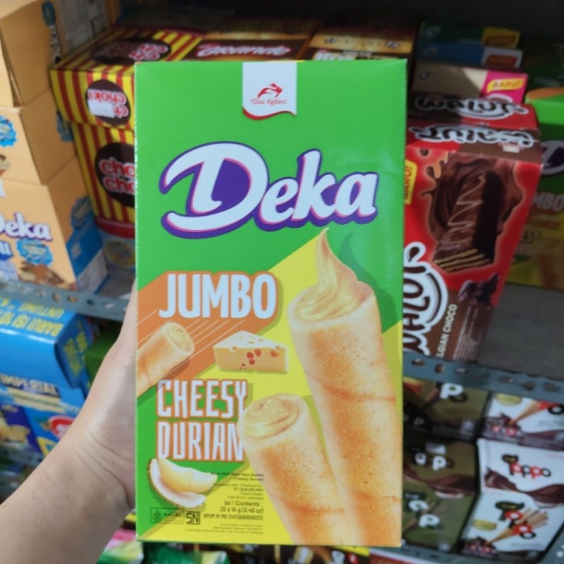 

Deka Jumbo Cheesy Durian 1 pak isi 20 pcs @14 gr