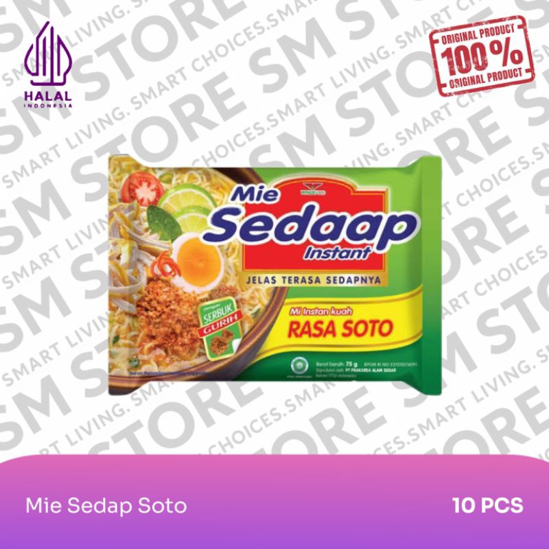 

Mie Sedap Kuah Soto ( 75g ) - Mie Instan 10 Pcs