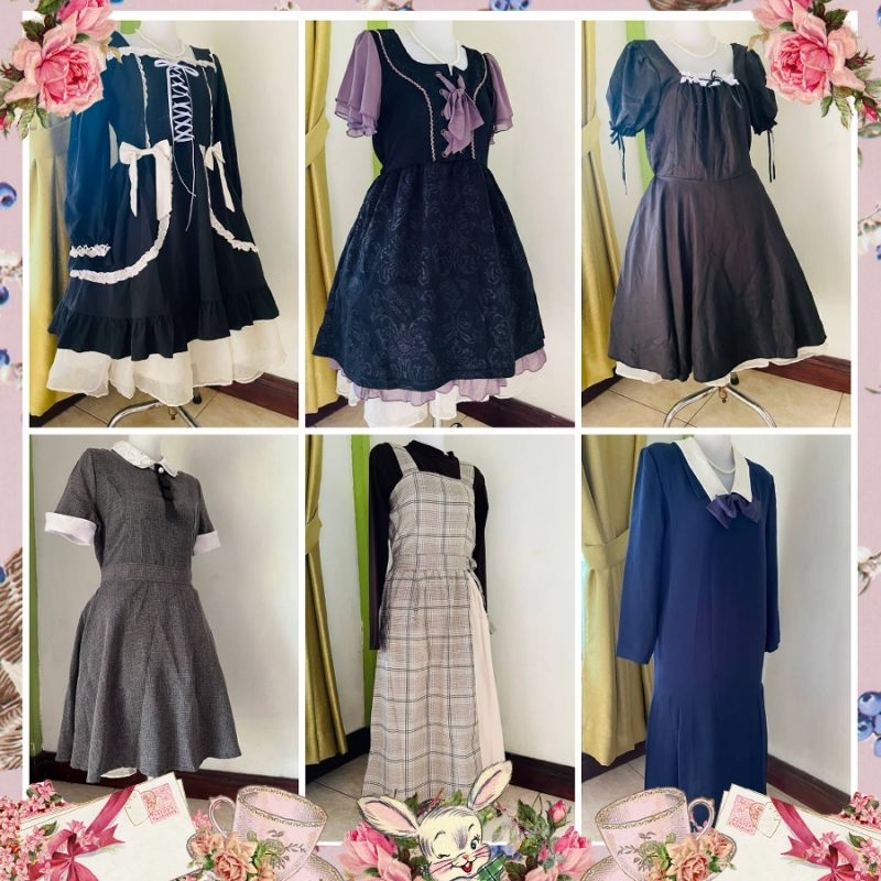 dress vintage classic kawaii dress dress bunga dress floral cottage core shabby dress sultan