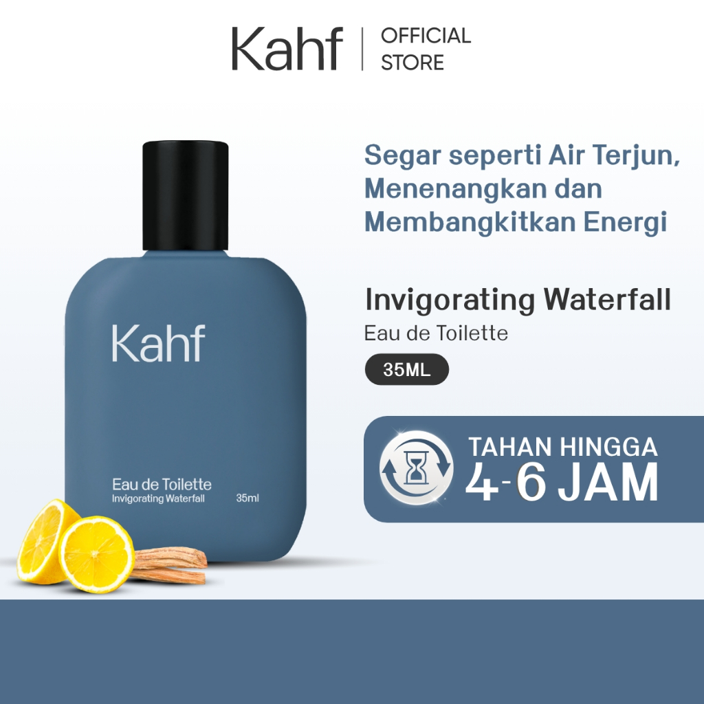 Kahf Eau de Toilette Invigorating Waterfall 35 ml - Parfum Pria Wangi Tahan Lama