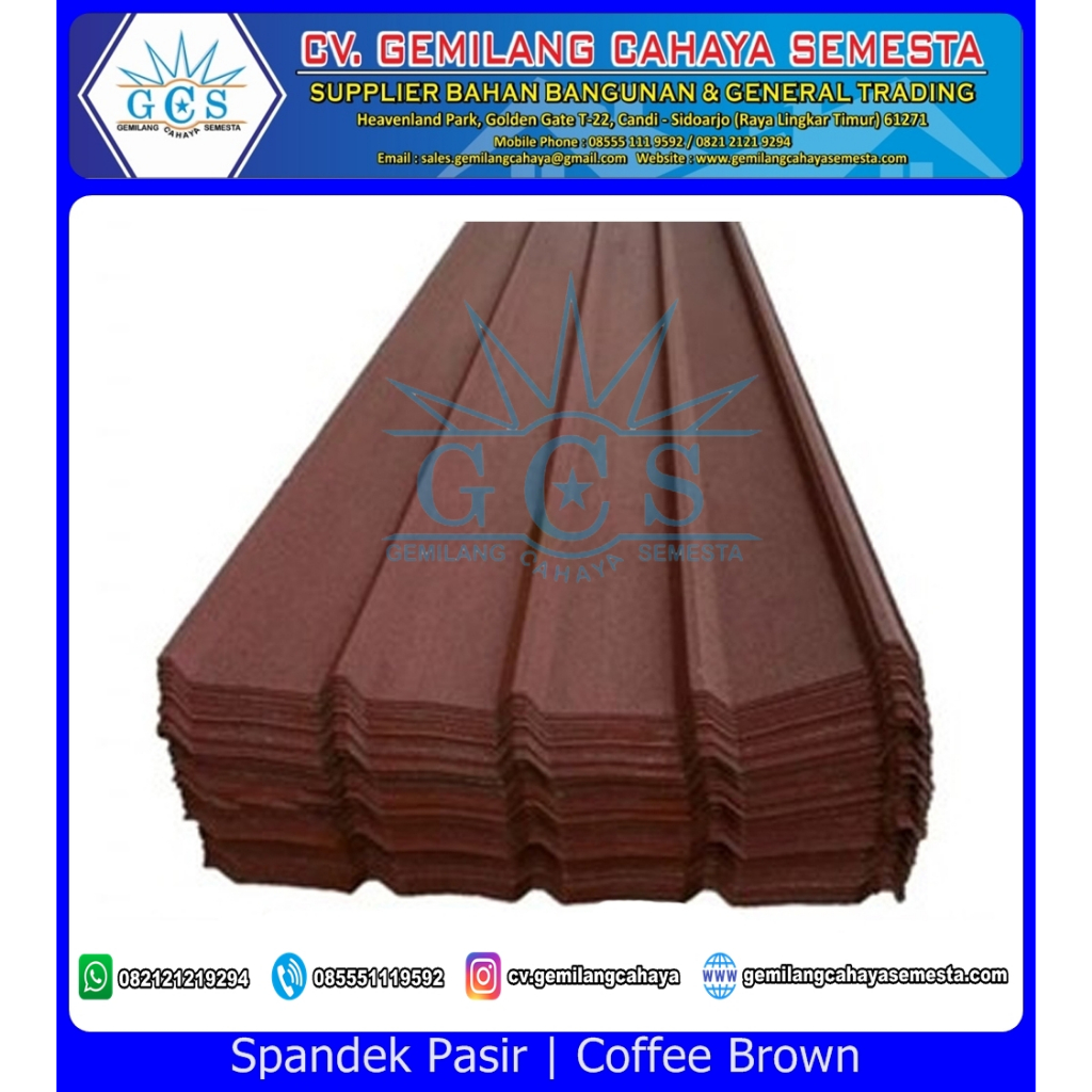 Atap Spandek Pasir ( Stone / Batuan ) - 5 Meter