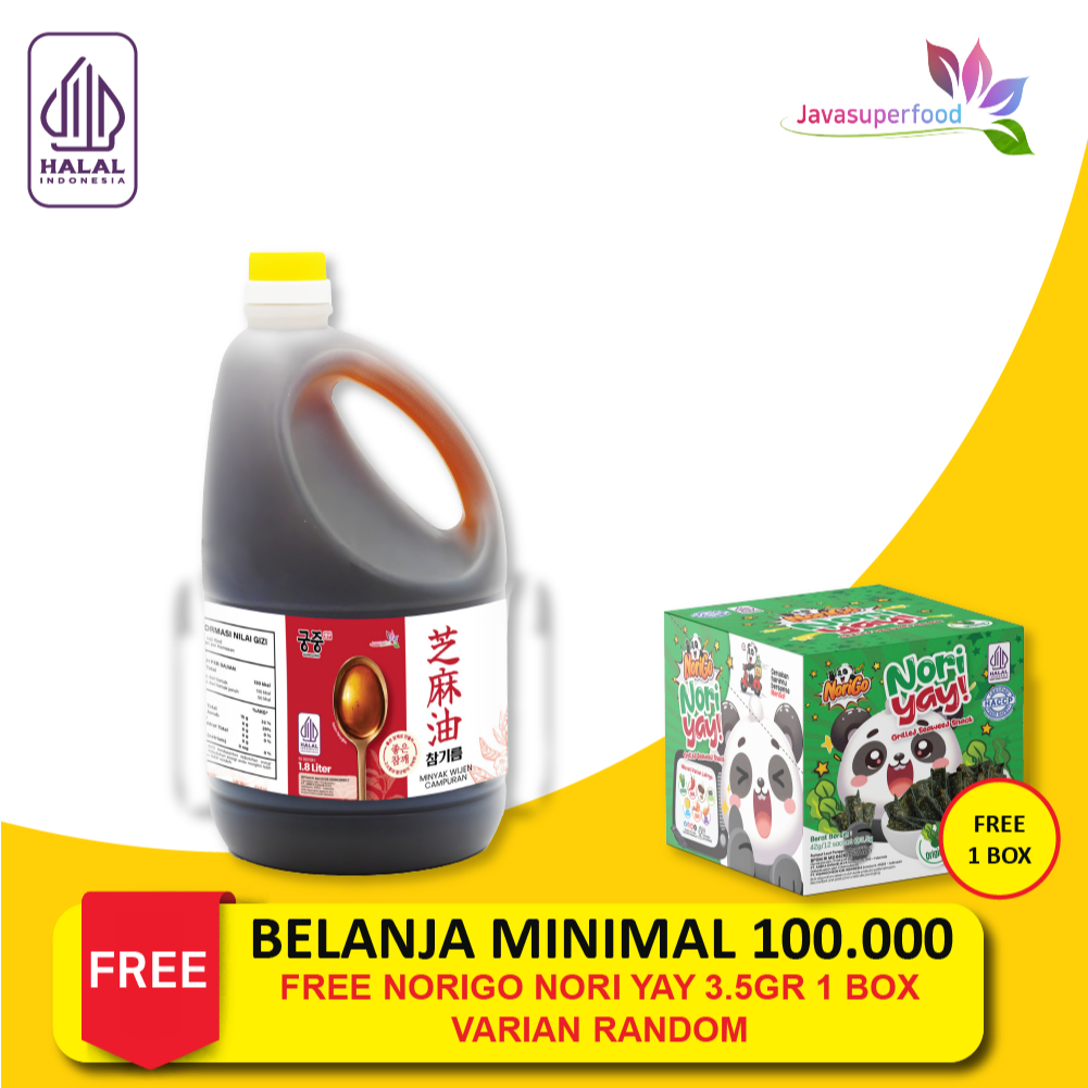 

MINYAK WIJEN MOLUCCAS / SESAME OIL KOREA 1.8 LT