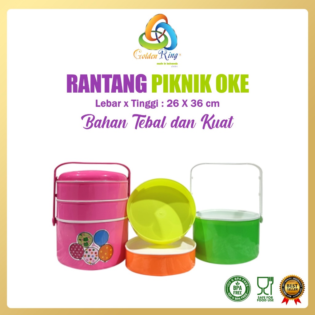 PROMO TERBARU Rantang Susun / Rantang Besar Rantang Piknik / Rantang serbaguna / Rantang Piknik oke