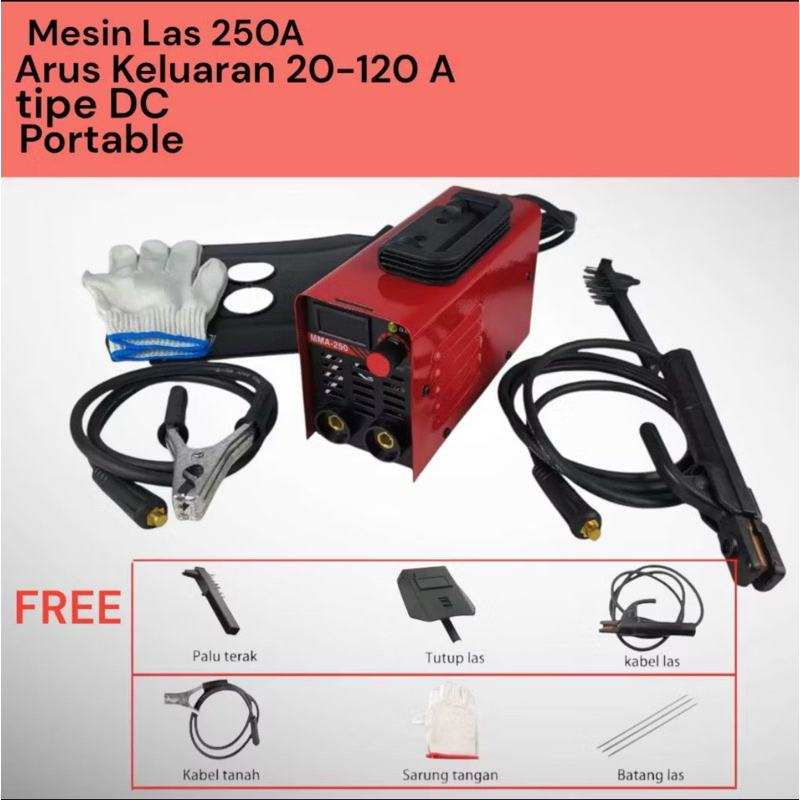 Mesin Las 120A 450 watt IGBT/ Mesin Las Portable Mini 450 watt