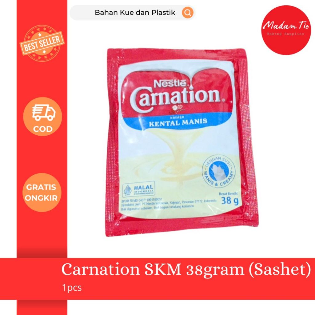 

SKM Sashet/Kemasan Merk Carnation 38gram 1pcs