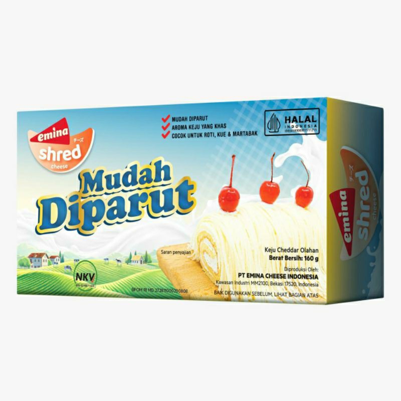 

Emina Shred Keju Mudah Diparut 160 gr