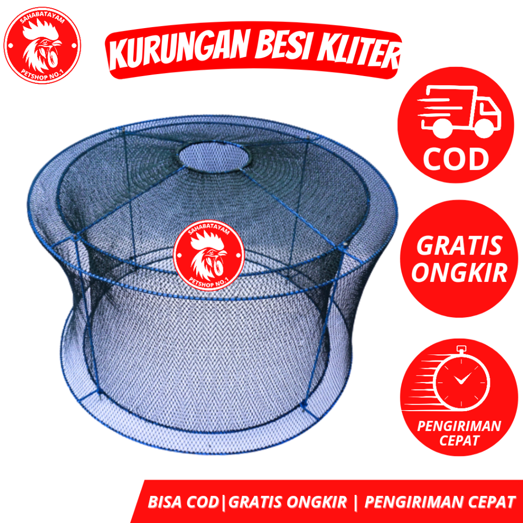 Kurungan Kliter Variasi D97 Cm LUAR 107 Cm Kurungan Ayam Kliter Dobel Kurungan Besi Lipat  Kurungan 
