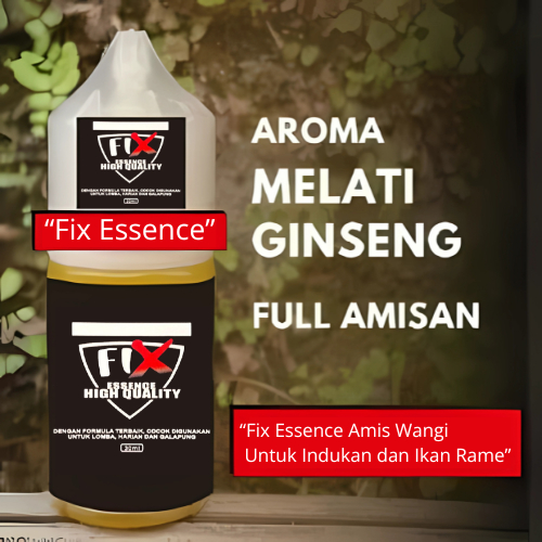 FIX Essen Ikan Babon/Indukan/Essen Aroma Melati Ginseng/Essen Ikan Mas/Nila/Patin/Lele/Bawal/Gabus
