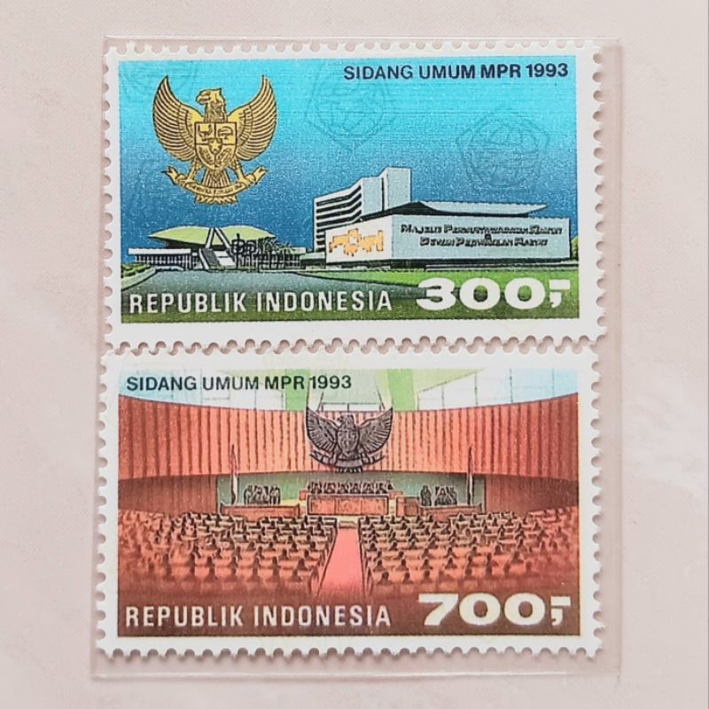 

(AB) Perangko Indonesia 1993 Sidang Umum MPR Set Lengkap 2 pcs Mint