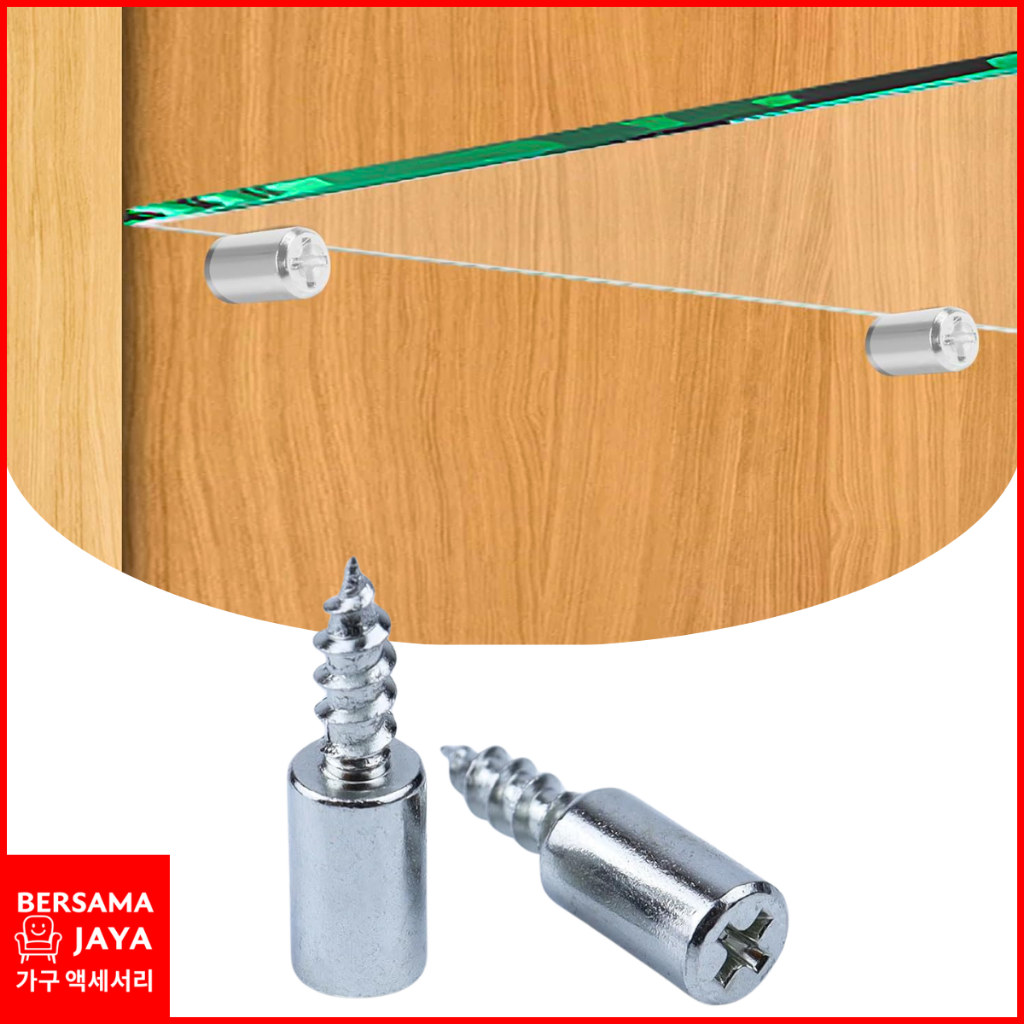 Ambalan Kayu & Kaca Bulat Ambalan Triplek Bulat Penyangga Rak Kabinet