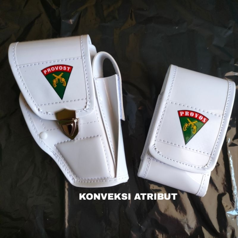 sarung pistol + sarung magazine provos tni