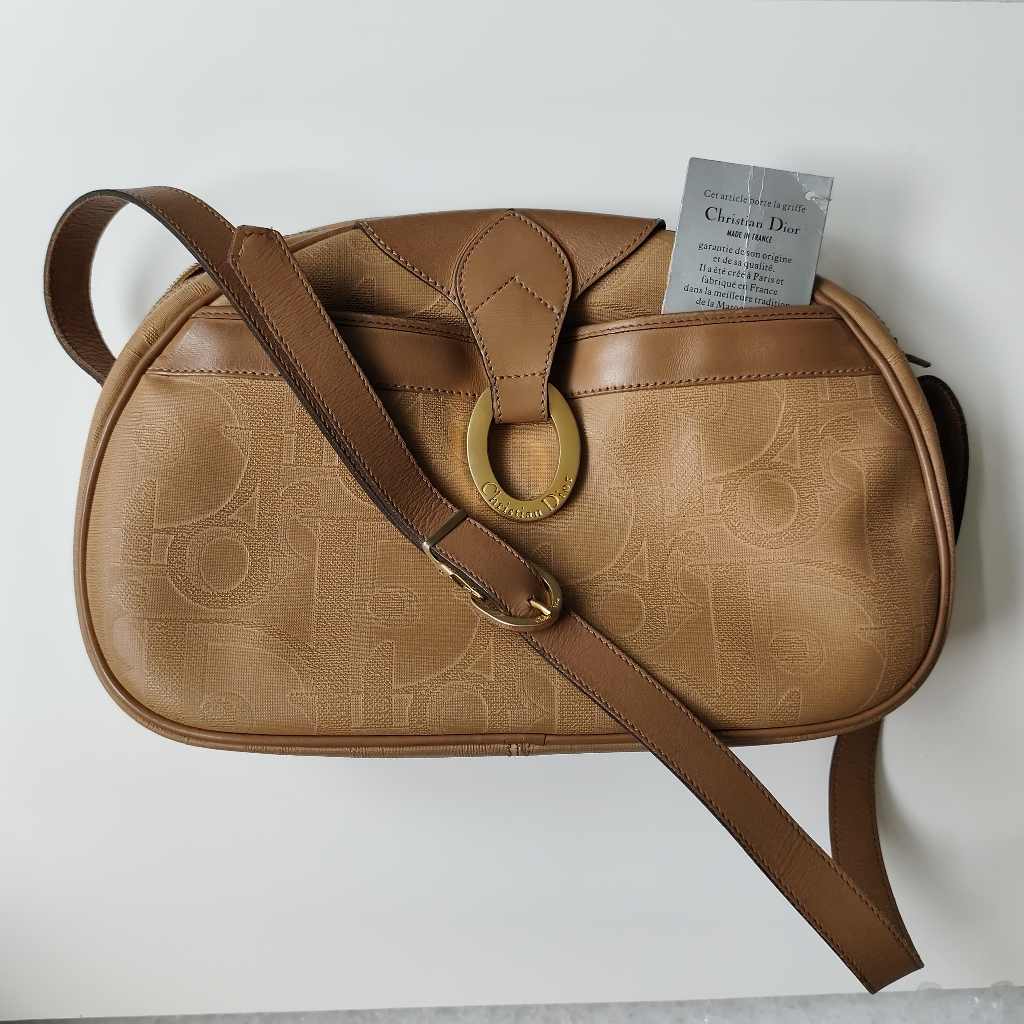 Tas wanita Christian Dior Shoulder Bag Trotter Monogram