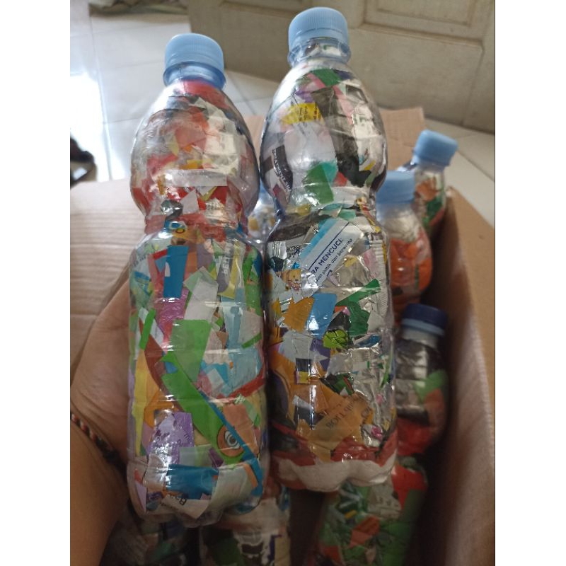 

ECOBRICK botol Le Mineral 600ml