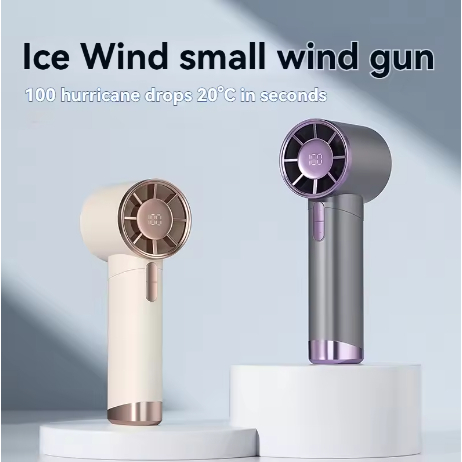 Kipas Mini Portable Wuji Handheld Turbo Fan Cooler Kipas Tangan Turbo Angin Kencang Digital