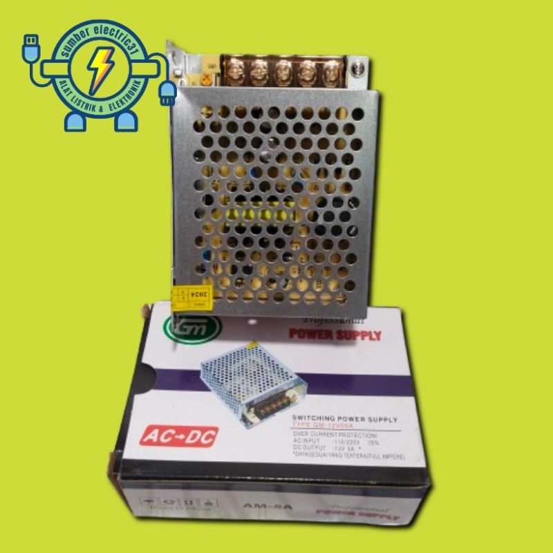 KIT POWER SUPLY / SWITCHING POWER SUPPLY AC-DC 12V 5A / 10A / 20A BY GM PRODUCT